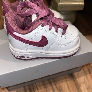 Pink Air Force 1’s toddler 2c